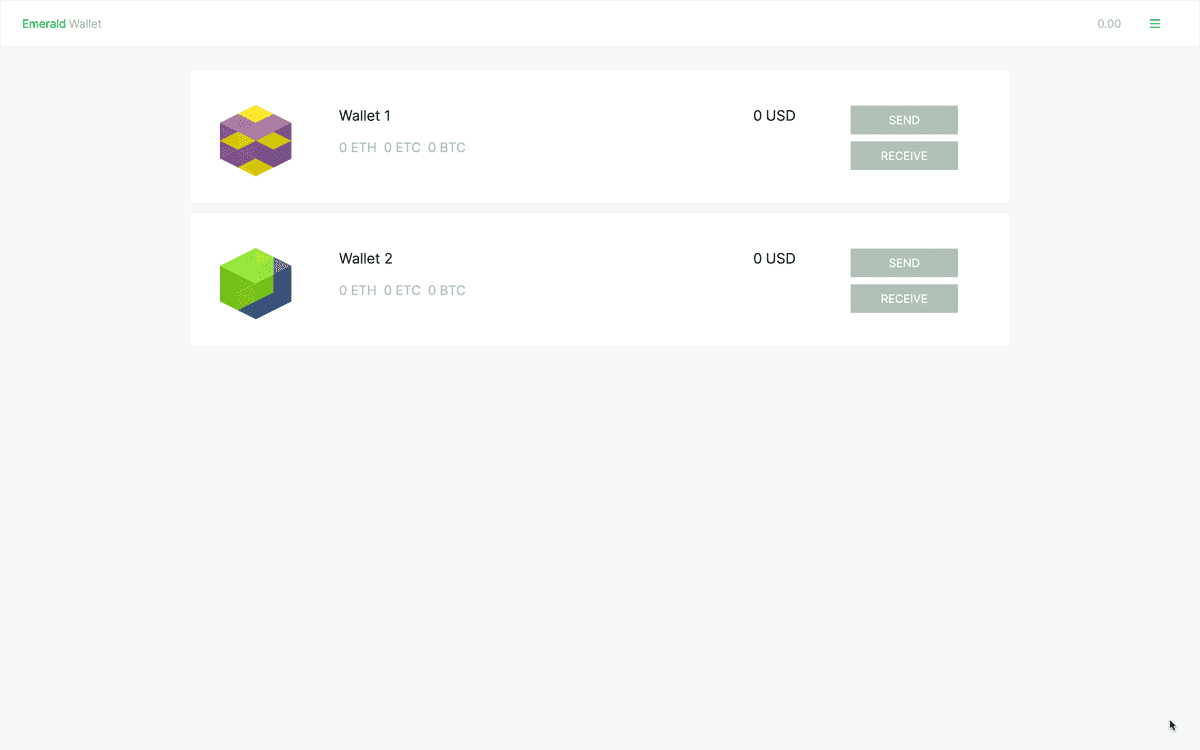 See all your wallets.