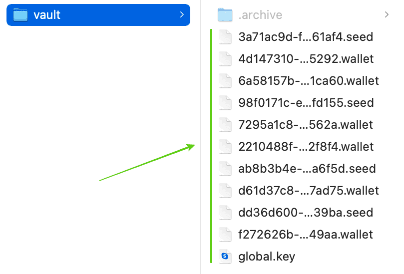 Only users control private keys and addresses.