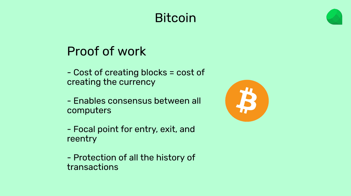 Proof of work benefits.