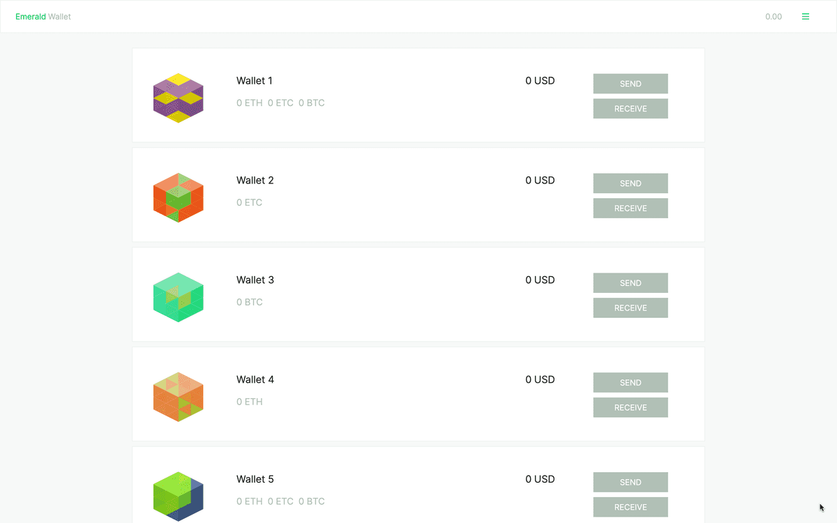 You can create many wallets.