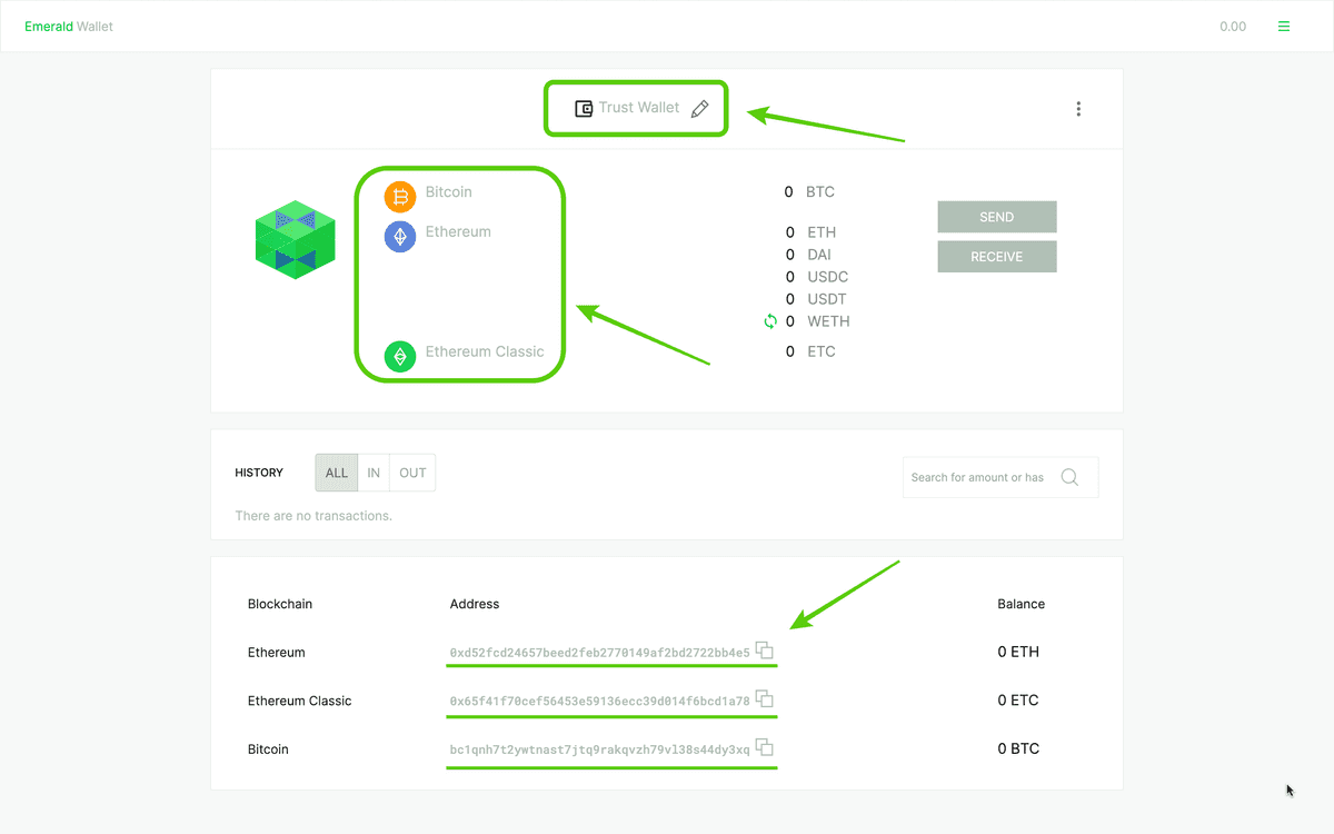 New wallet imported!